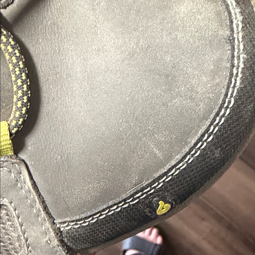 Ahnu Gray Hiking Boots with Teal and Yellow Accents - Picture 14 of 16